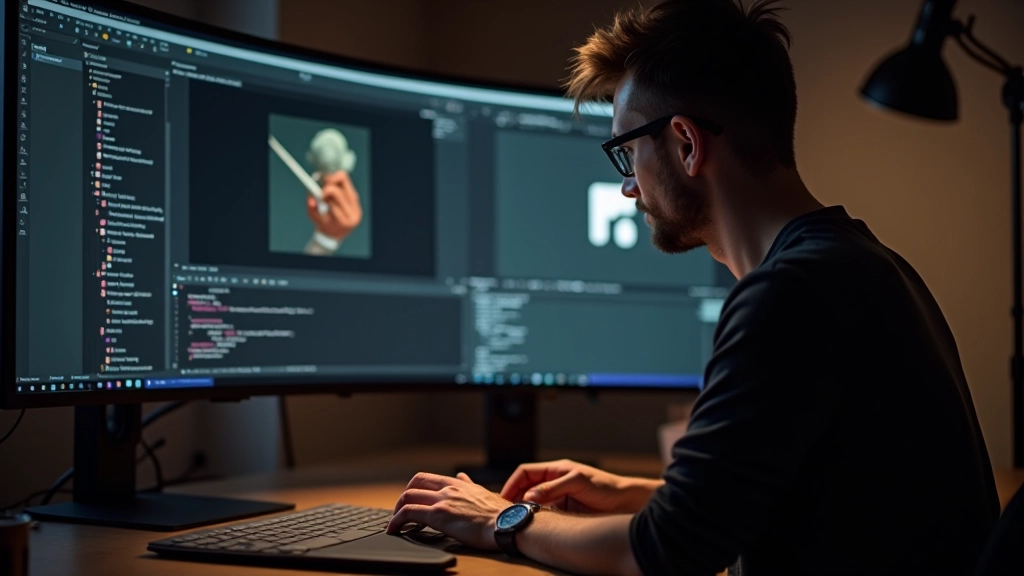 GIMP grafiskā redaktora logs ar attēlu rediģēšanu, digitālā māksla uz datorskrīna