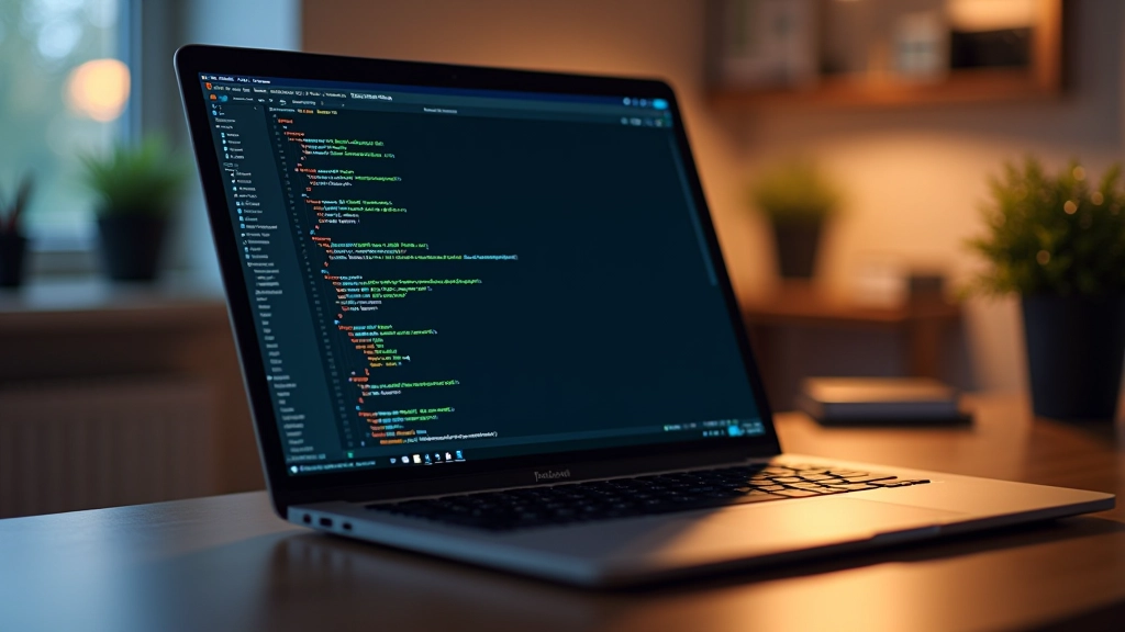Dators, kurā atvērtā koda kods ir redzams uz ekrāna, ar GitHub vēsturi